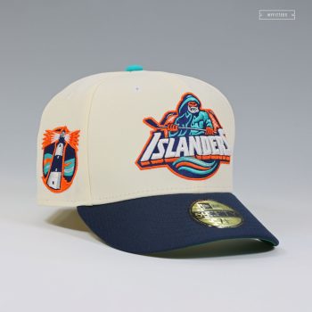 NEW YORK ISLANDERS GORTON'S FISHERMAN OFF WHITE NEW ERA FITTED CAP