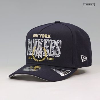 NEW YORK YANKEES THE LAUREL MIDNIGHT NAVY 9FIFTY A-FRAME NEW ERA SNAPBACK HAT