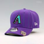 ARIZONA DIAMONDBACKS 2001 WORLD SERIES PINSTRIPE CAP BYTES NEW ERA SNAPBACK