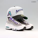 ARIZONA DIAMONDBACKS DROP NEEDLE CHAIN STITCH ROAD JERSEY NEW ERA FITTED CAP