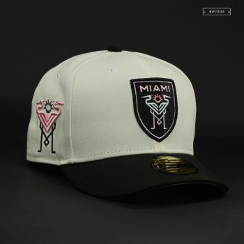 INTER MIAMI FC "FOR THE GOAT OF ARGENTINA" MESSI OFF WHITE NEW ERA FITTED CAP