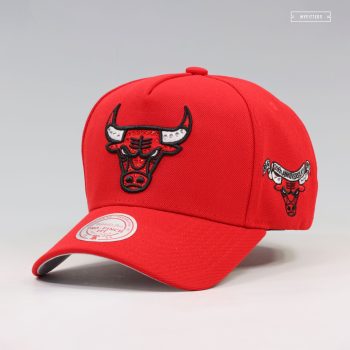 CHICAGO BULLS NBA 25TH ANNIVERSARY PRO-PINCH FIT GEMSTONES MITCHELL & NESS SNAPBACK