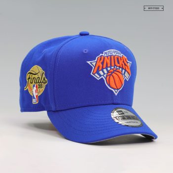 NEW YORK KNICKS 2026 NBA FINALS JERSEY PATCH BLUE SAPPHIRE PRIMARY NEW ERA 9FIFTY SNAPBACK