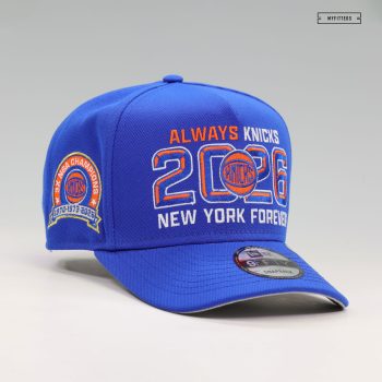 NEW YORK KNICKS 2026 ALWAYS KNICKS NEW YORK FOREVER 9FIFTY A-FRAME NEW ERA SNAPBACK HAT