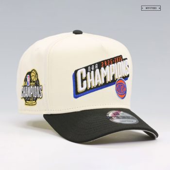 NEW YORK KNICKS 2026 NBA CHAMPIONS BANNER 9FIFTY A-FRAME NEW ERA SNAPBACK HAT