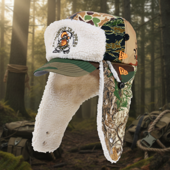 EDMONTON TRAPPERS "WHAT THE CAMO" TRAPPER FITTED ELITE SERIES ZIPPERED NEW ERA HAT